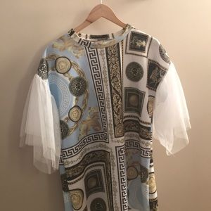 Versace inspired shirt dress Size: L
